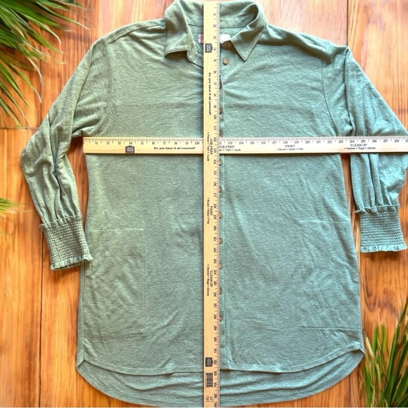 FP Beach Free People Oversized Button Down Tunic Shirt - Small - Picture 9 of 12